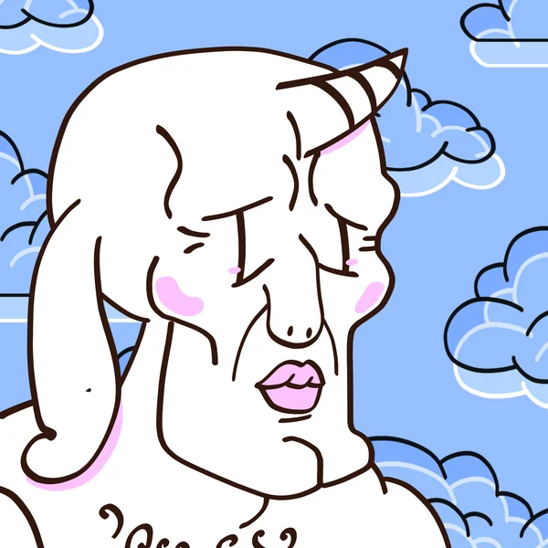 A chiseled, blushing Wilde
